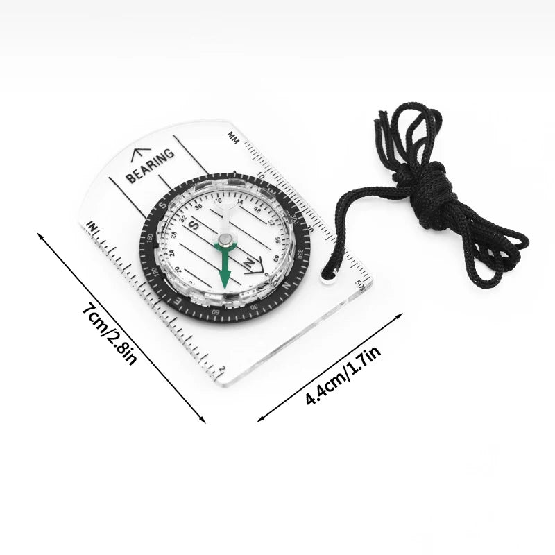 Mini Pocket Brass Golden Luminous Compass