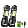 Mini LED Flashlight with Adjustable Focus