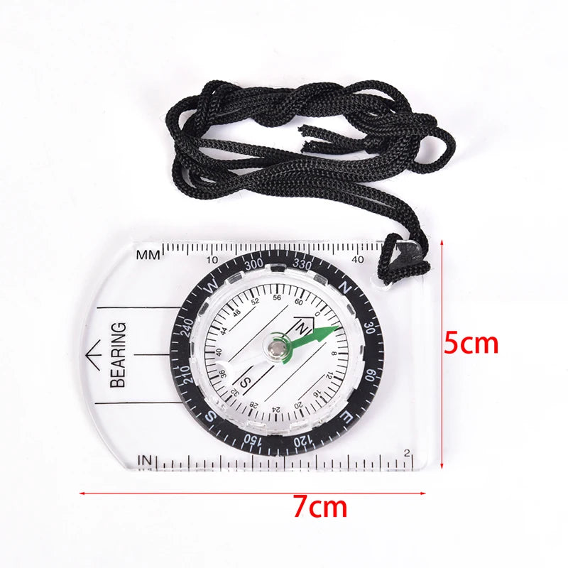 Transparent Plastic Compass