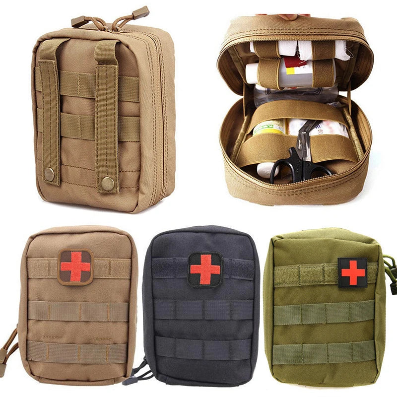 Tactical Survival First Aid Pouch for Outdoors