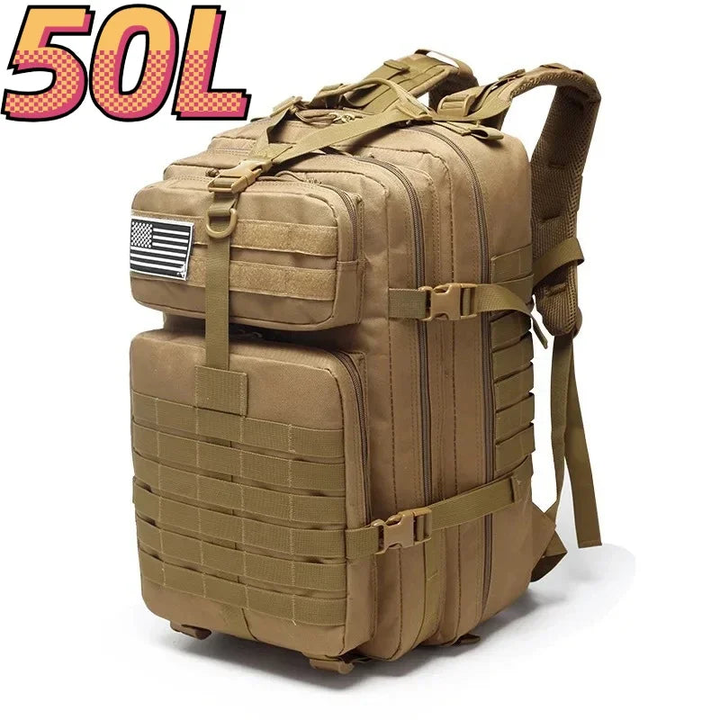 Waterproof Nylon Tactical Backpack for Hiking, Camping, Fishing & Outdoor Adventures"