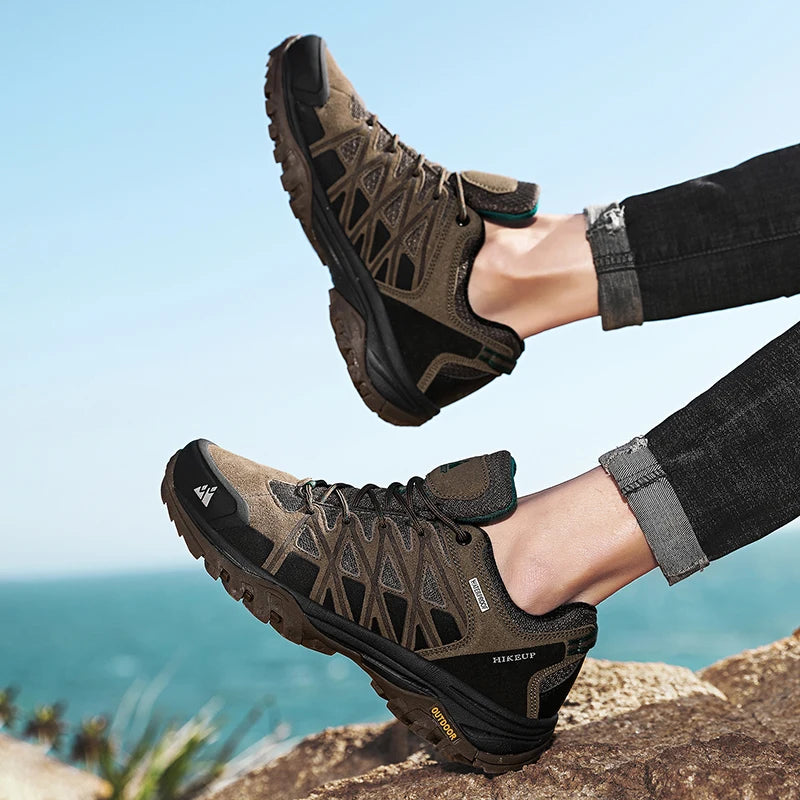 Outdoor Climbing Trekking Leather Shoes