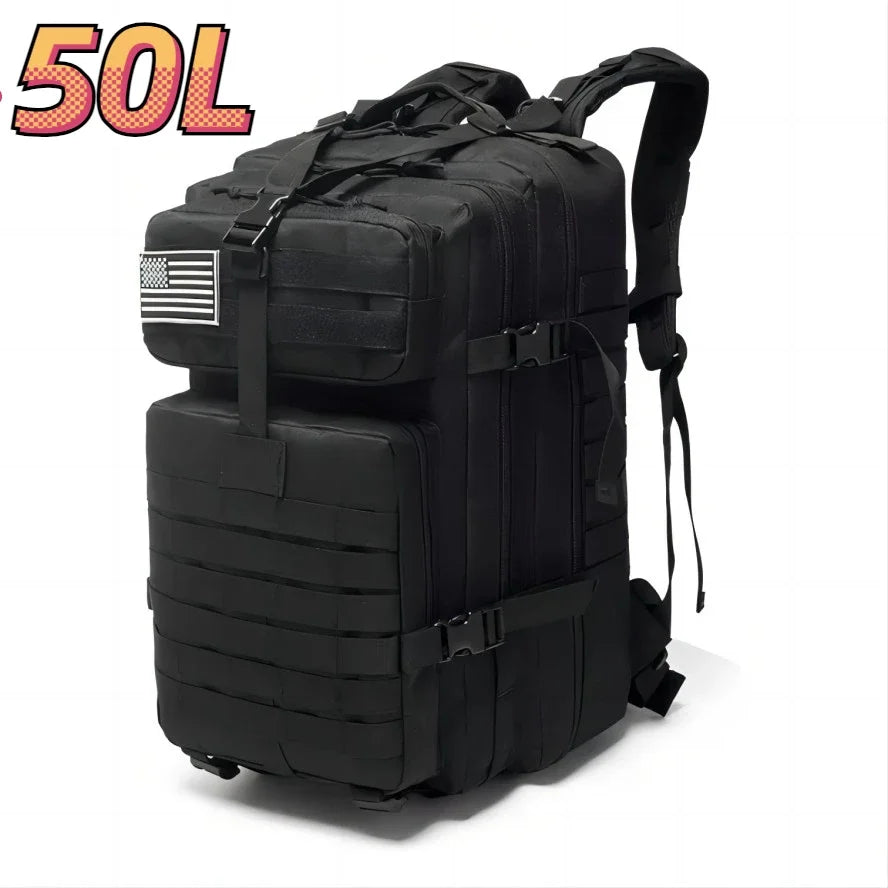 Waterproof Nylon Tactical Backpack for Hiking, Camping, Fishing & Outdoor Adventures"