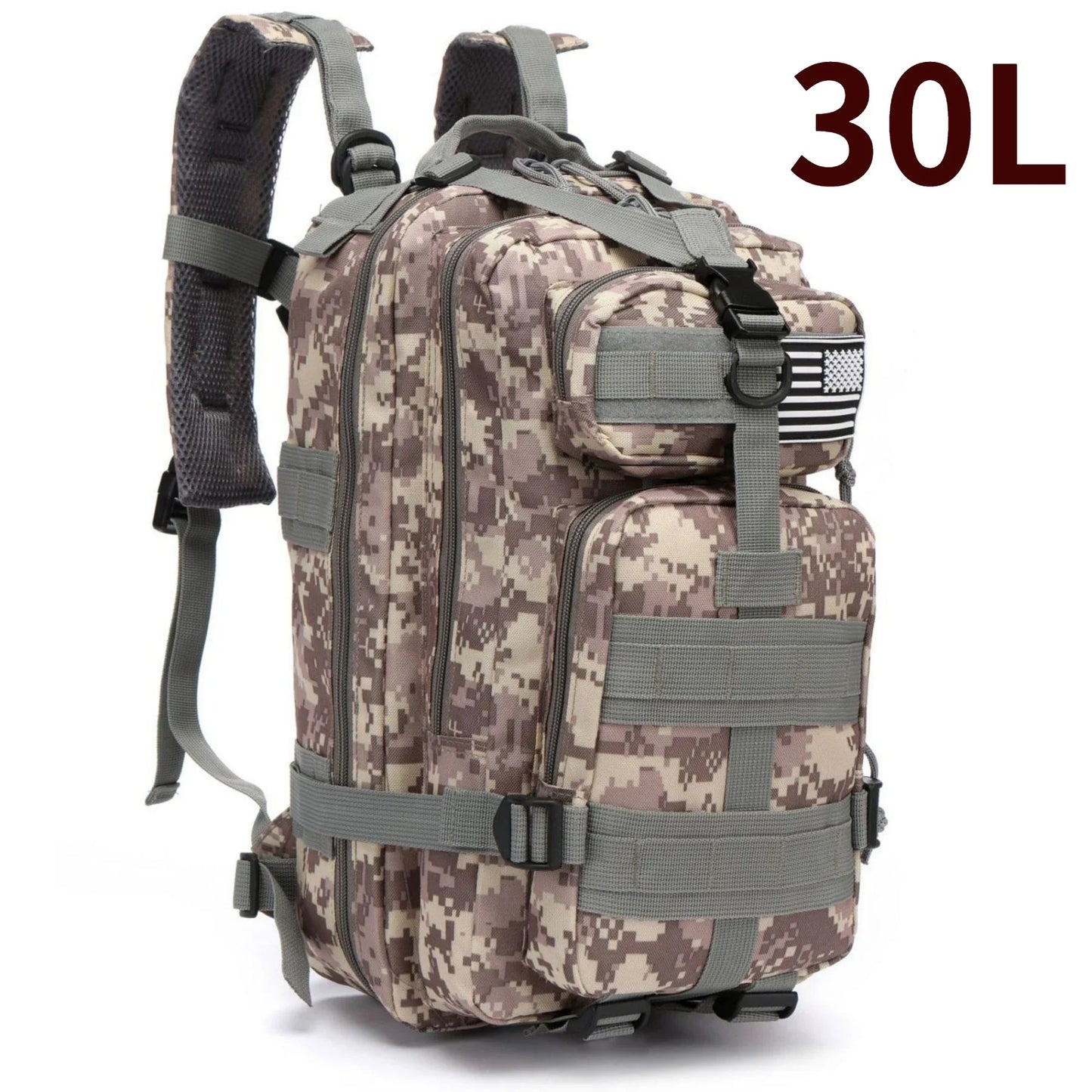 Waterproof Nylon Tactical Backpack for Hiking, Camping, Fishing & Outdoor Adventures"