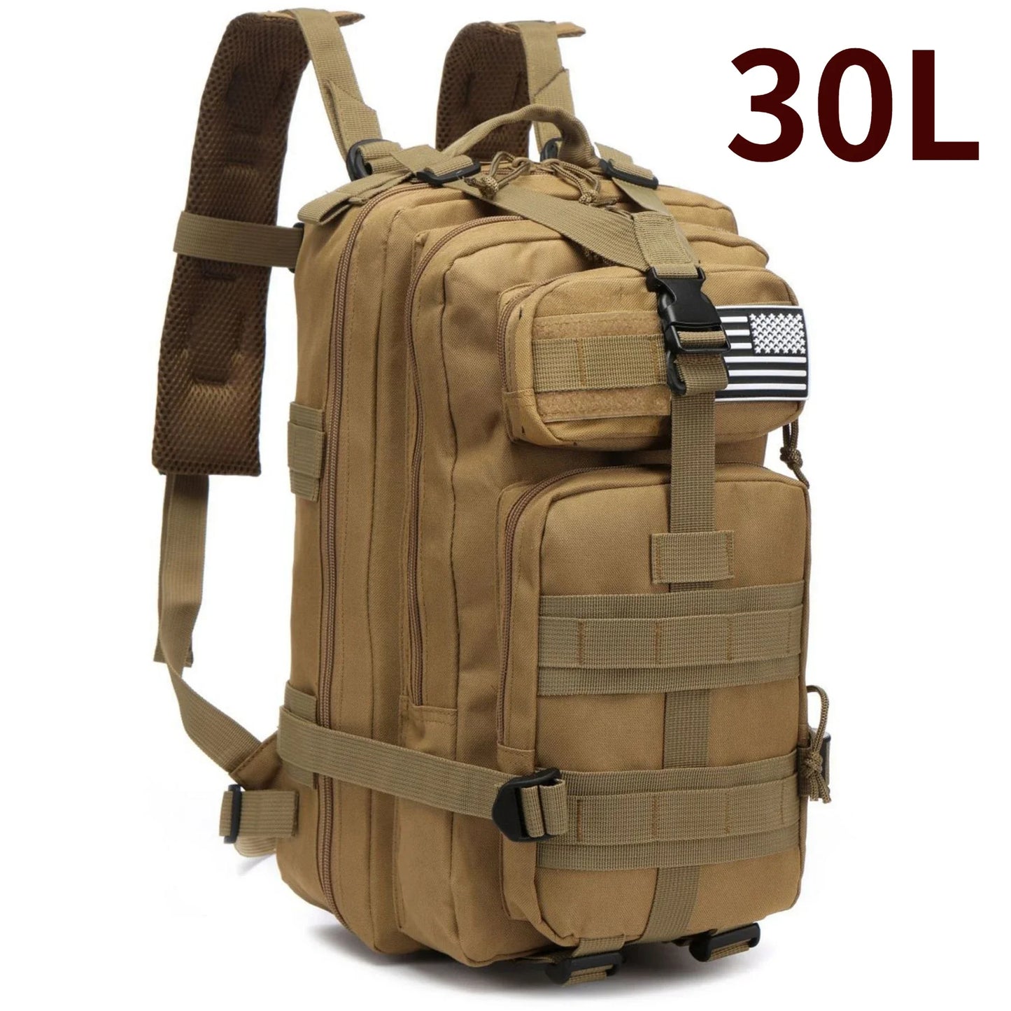 Waterproof Nylon Tactical Backpack for Hiking, Camping, Fishing & Outdoor Adventures"