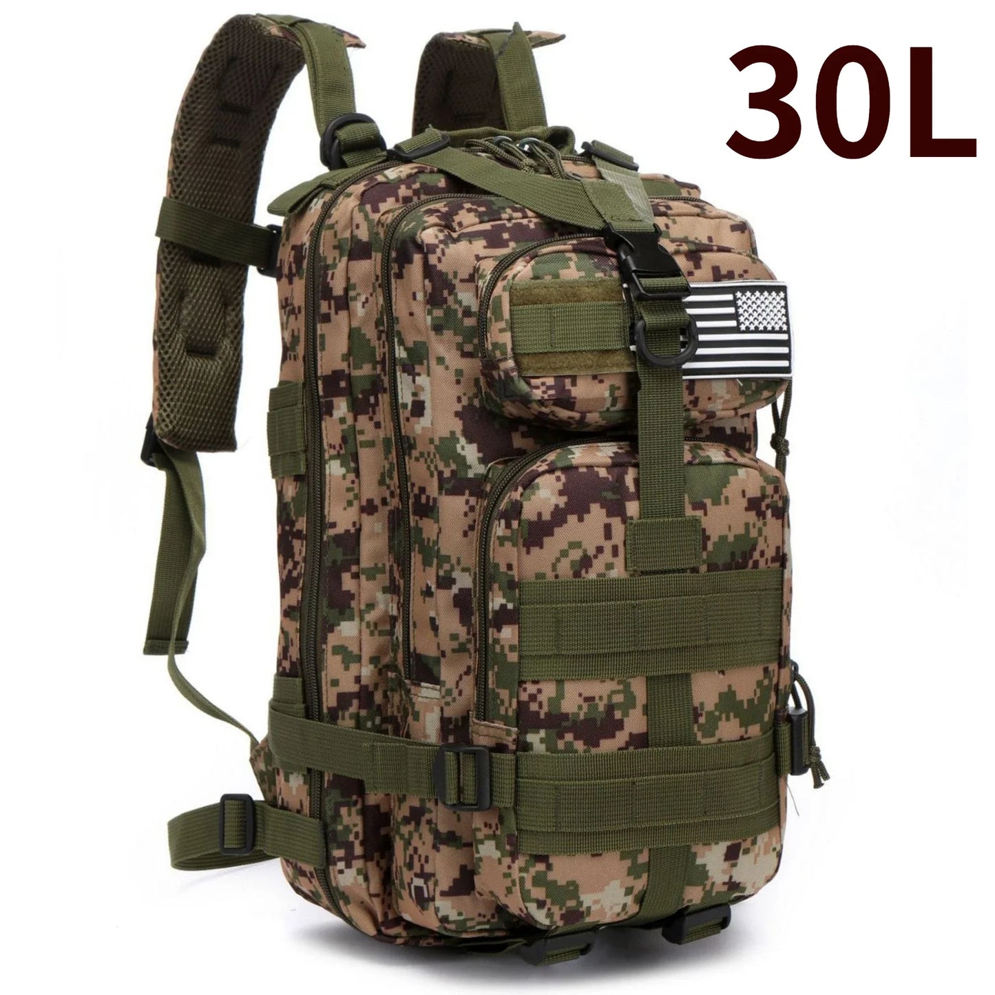 Waterproof Nylon Tactical Backpack for Hiking, Camping, Fishing & Outdoor Adventures"